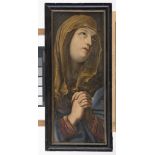PAINTER BOLOGNESE, 17TH CENTURY VIRGIN IN PRAYER Oil on panel, cm. 70 x 25 CONDITIONS OF THE