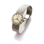 WOMEN'S WRIST WATCH BAUME ET MERCIER in white gold 18 kts. Dial with contour of whit-whit cut