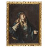 LOMBARD PAINTER, 18TH CENTURY MATER DOLOROSA Oil on canvas, cm. 63 x 47 Gilded frame CONDITIONS OF