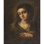 NEAPOLITAN PAINTER, 18TH CENTURY VIRGIN IN PRAYER Oil on canvas, cm. 61,5 x 48 PROVENANCE Roman