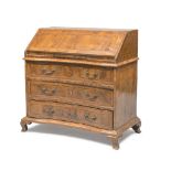 BEAUTIFUL FLIP TOP CABINET IN CHERRY TREE, EMILIA 18TH CENTURY with reserves and threads in violet