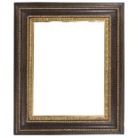 RARE PALISANDER FRAME, 18TH CENTURY S. Rosa line, edges in giltwood with palmettes, garland and