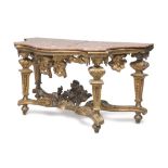 CONSOLE IN GILTWOOD, PROBABLY ROME LOUIS XIV PERIOD