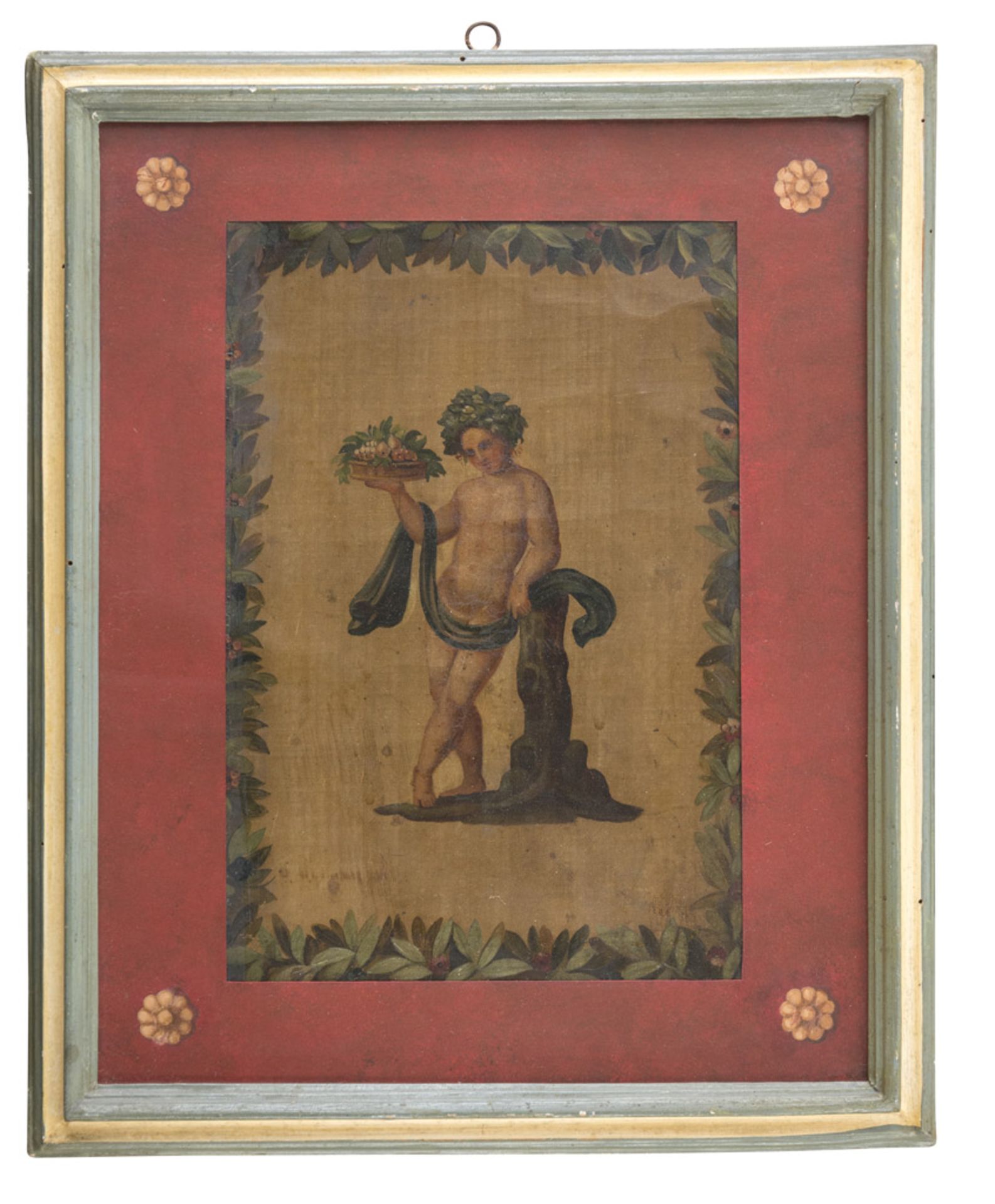 ITALIAN PAINTER, 19TH CENTURY DIONYSUS APOLLO PSYCHE PSYCHE Four oil paintings on canvas, cm. 32 x