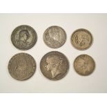 VARIOUS COINS & 1902 MEDAL.