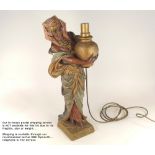 FIGURAL LAMP.