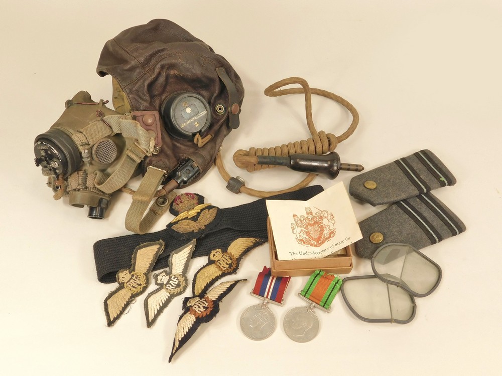 WWII RAF FLYING HELMET ETC. - Image 2 of 3