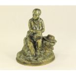 FIGURAL INKWELL.