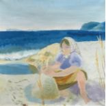 Winifred Nicholson (1893-1981)Kate at St Tropez, oil on canvas, signed to verso,24" x 24".