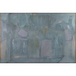 Rose Hilton (1931-)Interior, oil on canvas, signed,48" x 71.5".Provenance: Tate St Ives 26 Jan -