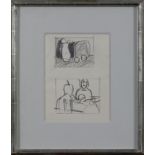 Keith Vaughn (1977-)Figure Study, pencil on paper, signed with estate stamp,10.5" x 7.5".