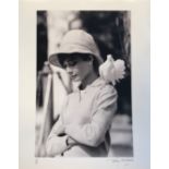 Terry O'Neill (XX) Audrey Hepburn with Dove in St Tropez, limited edition signed silver gelatin