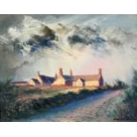 Adrian Smith (1969-) Botallack Manor, oil on canvas, signed, 7.5" x 9.5".