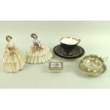A collection of ceramics, comprising a Paragon cabinet teacup and saucer, 13.