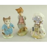 A group of Beswick Beatrix Potter figures, comprising 'Jemima Puddleduck', BP-3c,