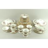 A Royal Grafton part dinner service, comprising six tea cups, 11.5 by 8cm, six saucers, 14.