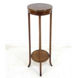 An Edwardian mahogany jardiniere stand,