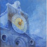 Alistair Loxton (British, 20th century): Clock Tower, Portugal, acrylic on board,