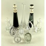 A group of Scandinavian Art Glass, circa 1960, including a Kosta apple and vase,