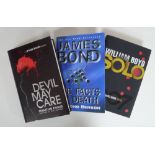 A collection of hardback James Bond novels written by later authors,