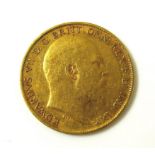 An Edward VII half sovereign, 1902.