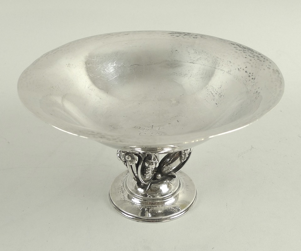 A Georg Jensen silver tazza,