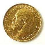 A George V gold sovereign, 1926, Pretoria, South Africa mint.