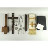 A Vampire Hunting Kit, comprising a group of 19th and 20th century related items,