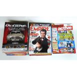 A collection of James Bond related ephemera, comprising movie magazines, car magazines,