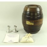 A vintage Remy Martin The Barrel Game Collection, seven sections complete with die,