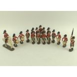 A good collection of vintage German Elastolin figures all of Scottish Highland guards,