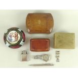 A collection of items, comprising an Orlik Sport lighter, engraved 'Nyeri Polo Club 1948',