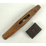 An early 19th century puzzle stick or rattle, possibly Napoleonic Prisoner of War,