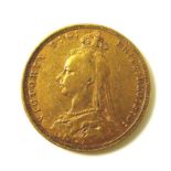 A Victorian sovereign, 1892, Sydney, Australia mint.