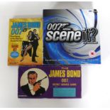 A group of three vintage James Bond board games, comprising The James Bond 007 Secret Service Game,