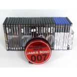 A collection of DVD's and PC PlayStation 2 games,