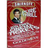 A group of promotional James Bond posters,