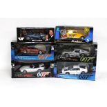 A group of six 1/18 scale die cast replica models, all boxed, comprising BMW Z3 Roadster,