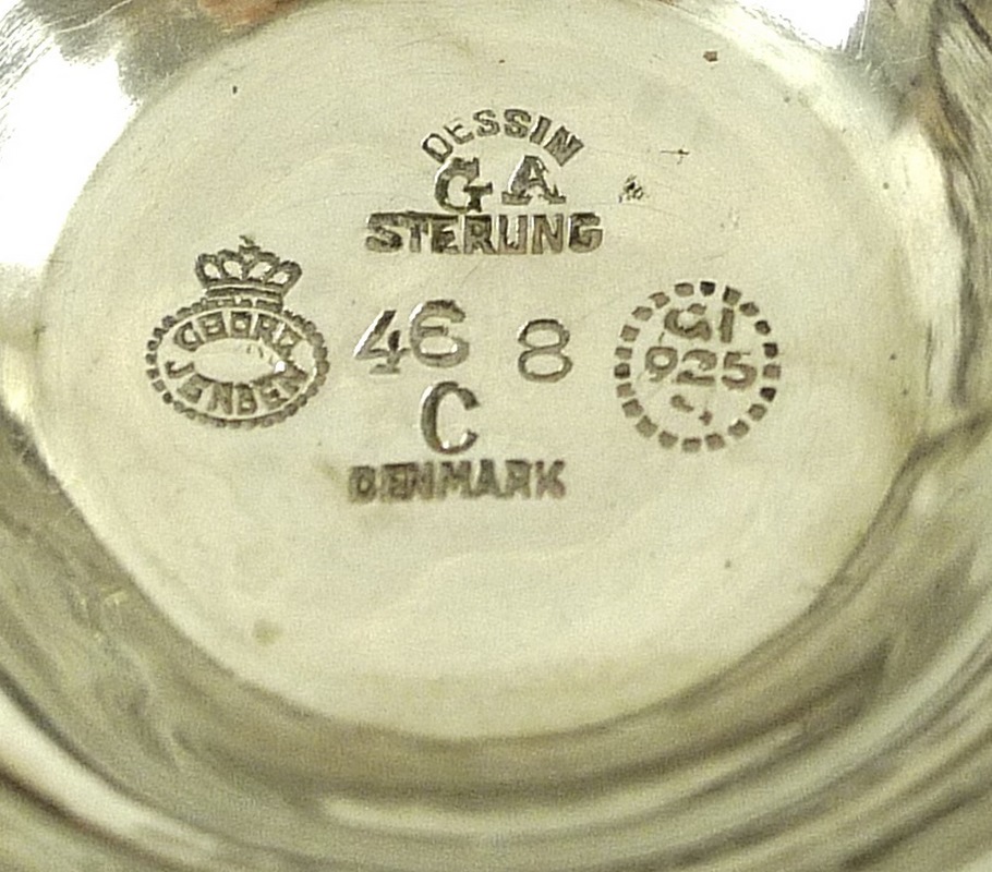 A Georg Jensen silver tazza, - Image 4 of 5