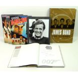 A group of James Bond movie reference books, comprising 'James Bond: The Legacy',