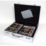 An ultimate edition James Bond DVD set, comprising forty DVD's presented in an attache case,