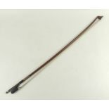 A cello bow, the octagonal stick stamped 'Allegro' and 'Swiss Made',