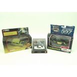 A pair of James Bond 007 toy cars, comprising Goldfinger Rolls Royce TY95601,