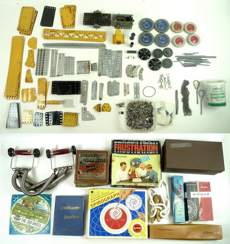 A collection of vintage toys including a Corgi John Woolfe 208 Dragster, 170, in original box,