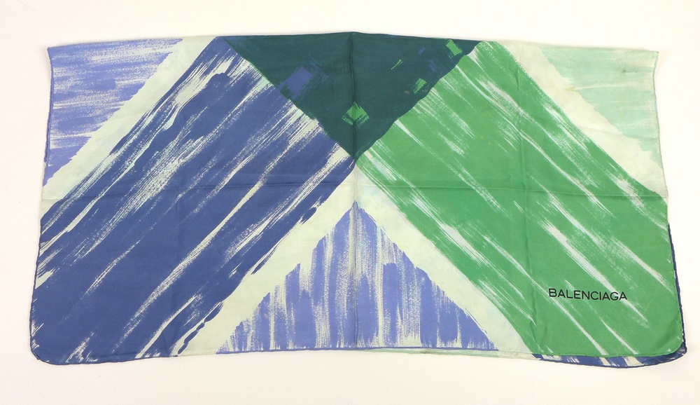 A collection of six silk head scarves, two marked Aquascutum, one marked Picasso, - Image 2 of 7