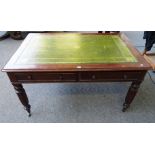 A Victorian mahogany centre writing table,