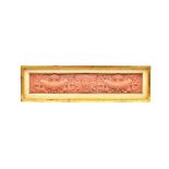 A Maw & Co terracotta rectangular panel, late 19th century,