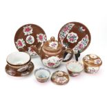 A group of Chinese porcelain 'Batavian' teawares, Qianlong,