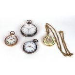 Longines; a gentleman's silver cased open faced, manual wind pocket watch, import mark London 1921,