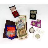 A collection of Nazi occupation of Greece banknotes, French and other bank notes,